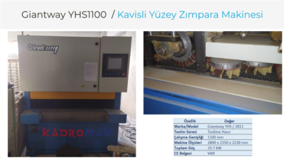 Giantway YHS1100 Brush Sanding Machine